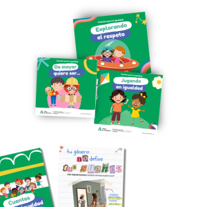 Materiales didácticos del Instituto Andaluz de la Mujer (Cuentos y FP).